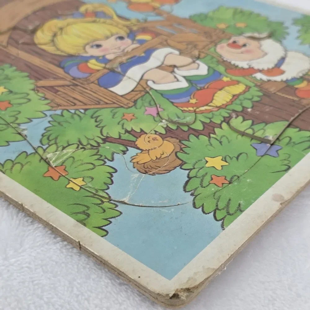 Vintage 1983 Rainbow Brite 12 Piece Frame Tray Puzzle Golden Complete